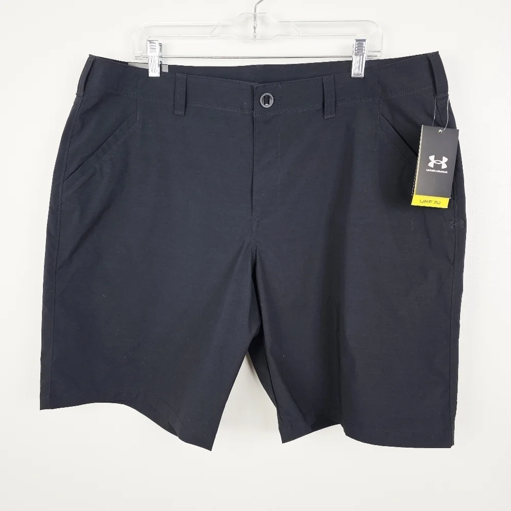 Under Armour Black Fish Hunter Shorts NWT UPF 30